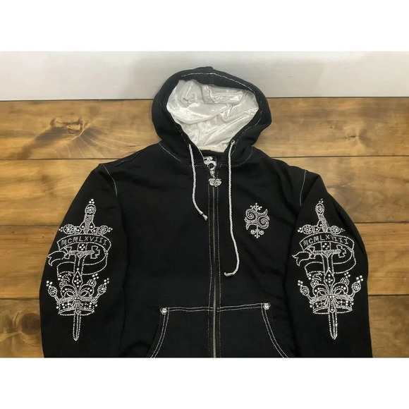 LL Cool J/Todd Smith Black Silver "MCMLXVIII" Hoodie Size XXL - Picture 2 of 16